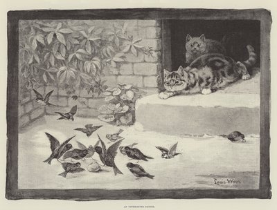 知覚されていない危険 作： Louis Wain